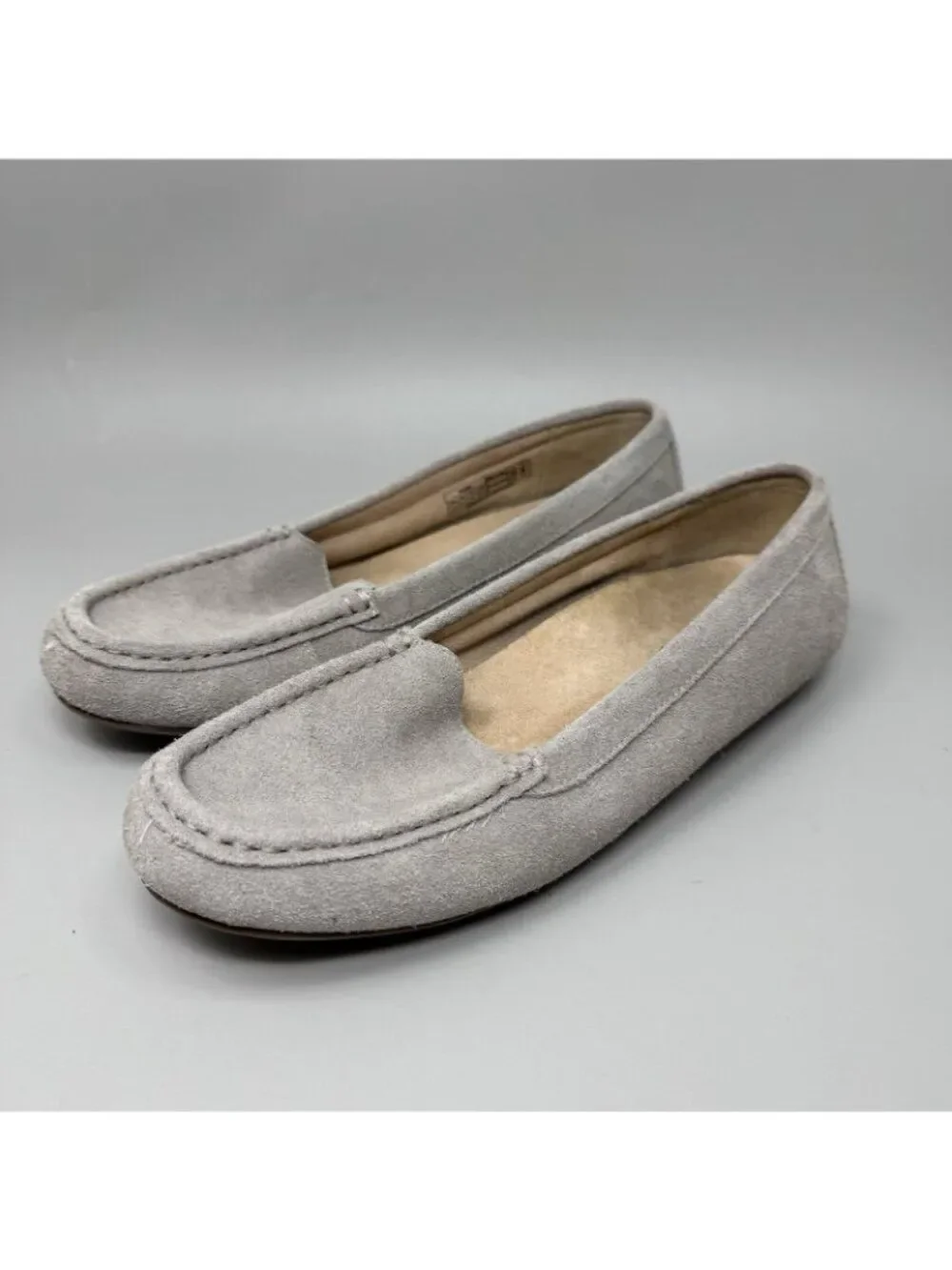 Vionic Women’s Debbie Gray Suede Moccasin Loafer Flats Shoe 8.5